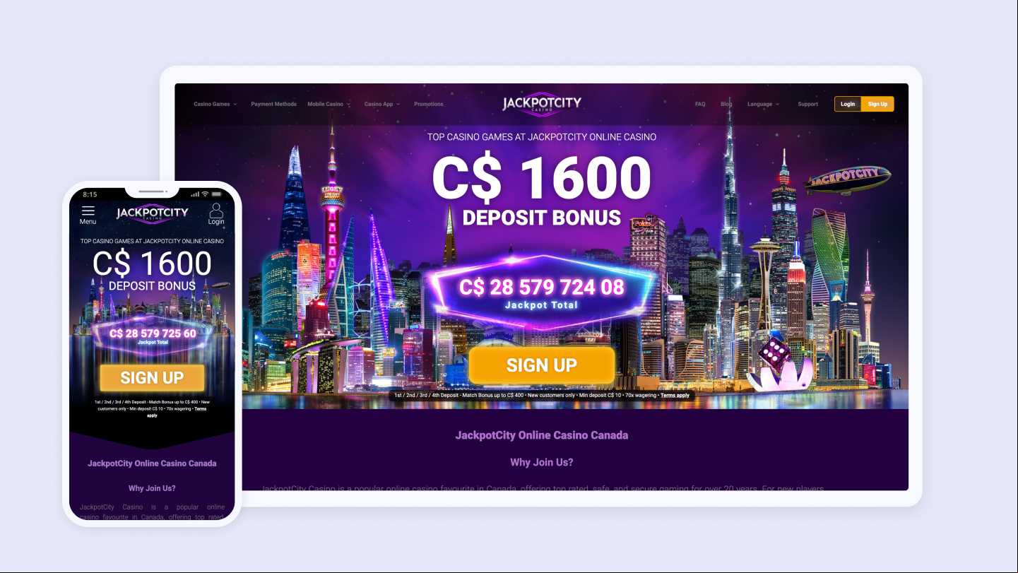 3. JackpotCity Casino